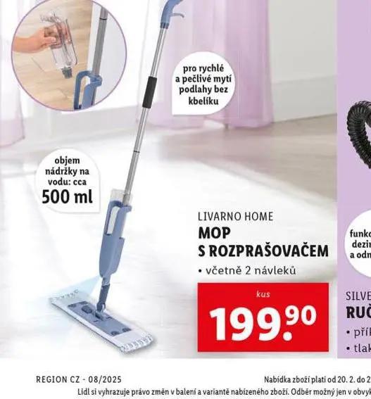 Moderní mop z aktuální akce v Lidlu