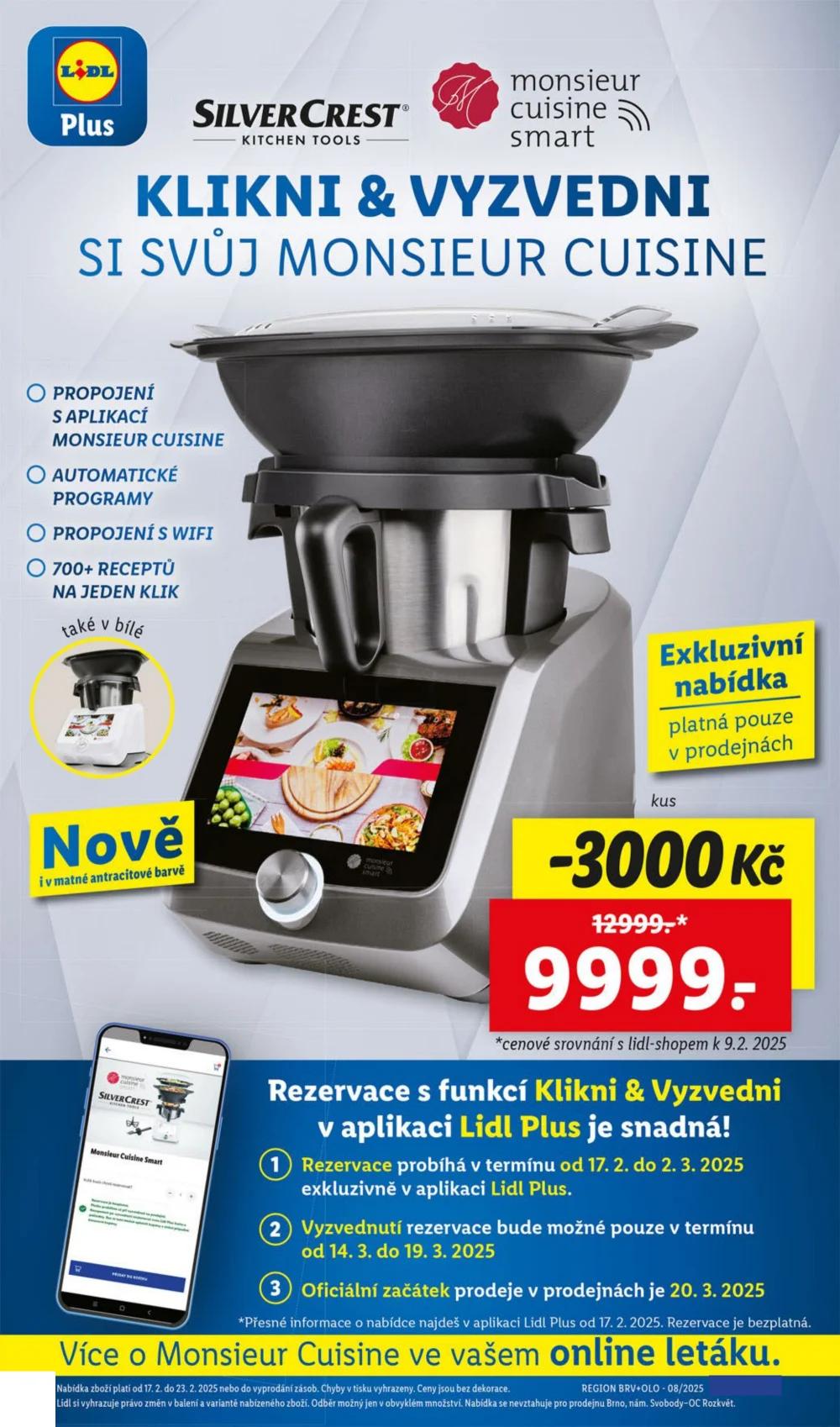 Multifunkční kuchyňský robot připravený k použití
